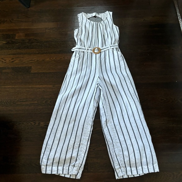 LIKE NEW Beautiful Talbots Linen Jumpsuit - Picture 9 of 10